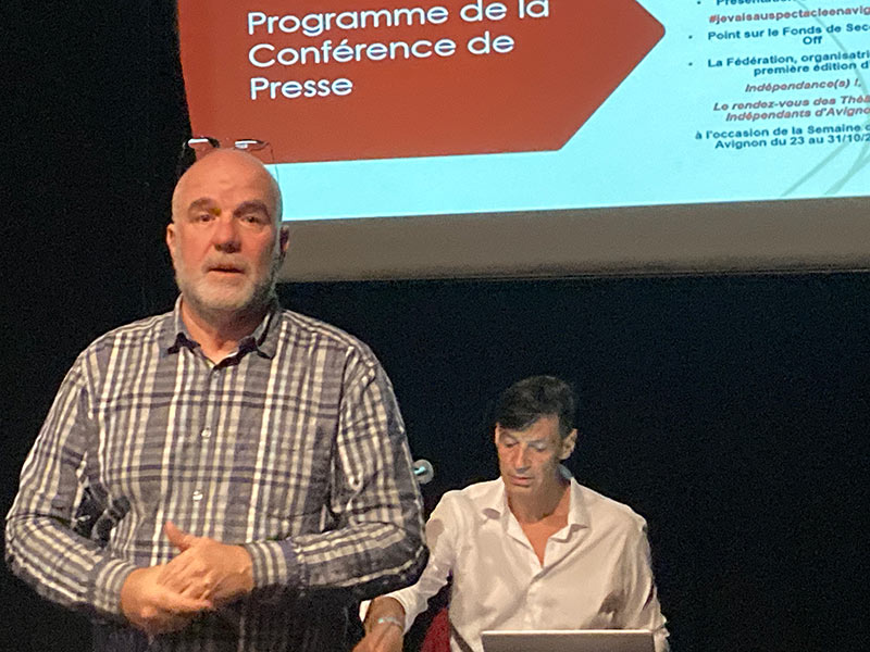 Première conférence de presse de la Fédération des Théâtres indépendants d’Avignon